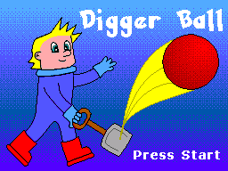 Digger Ball Title Screen
